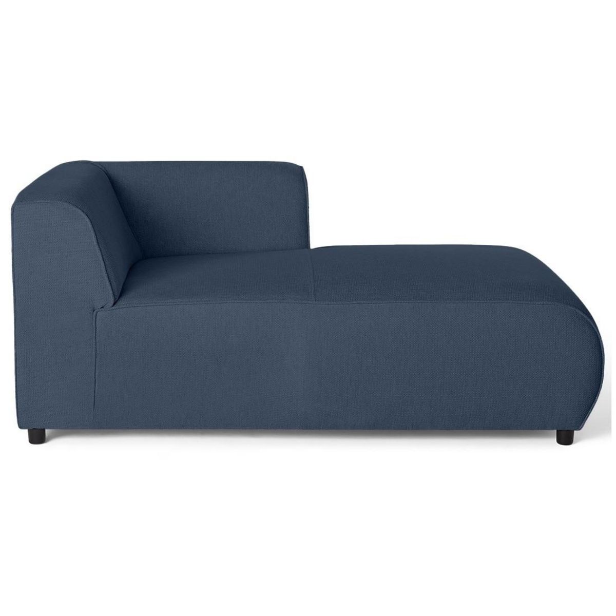 LISA DESIGN Suaro - module d'assise méridienne droit en tissu texturé