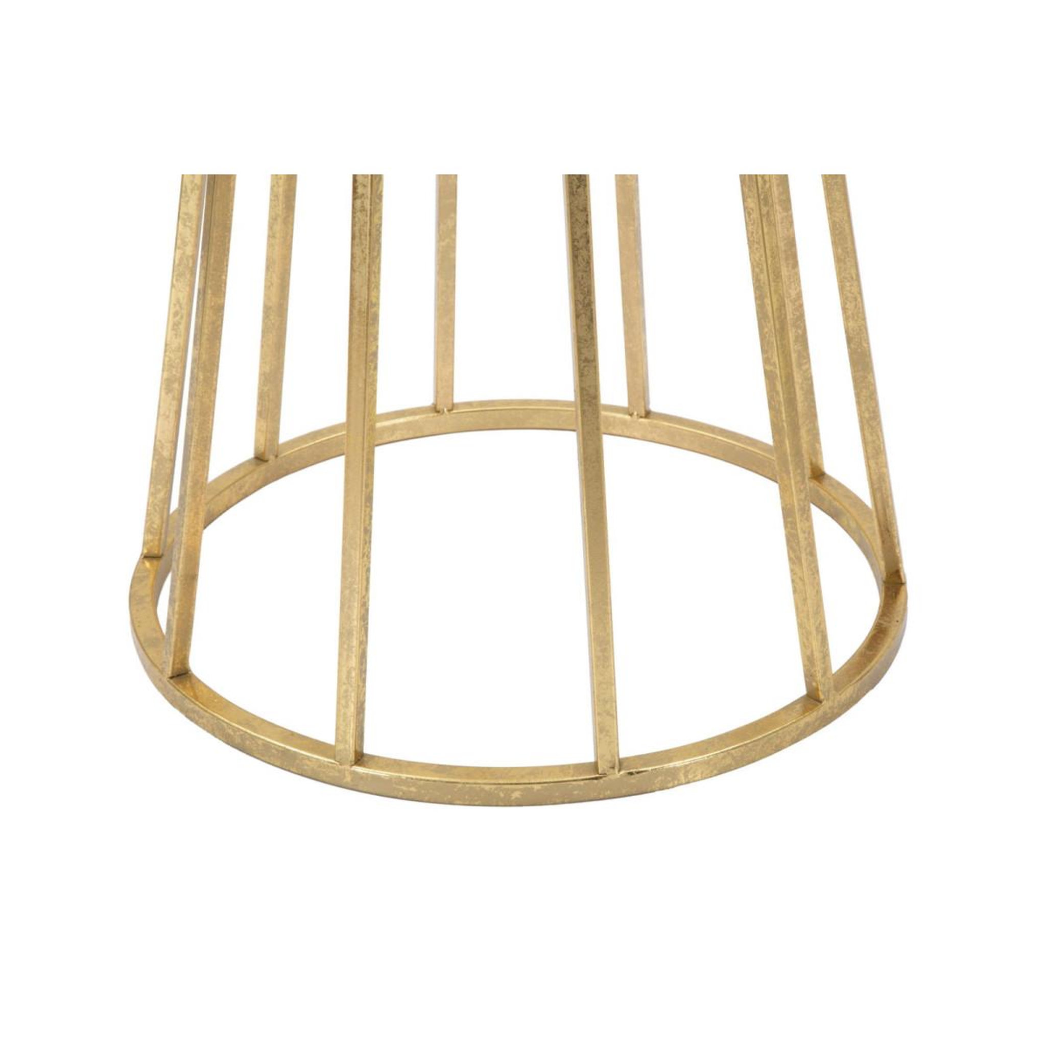 Voir la diapositive 5 : Paris Prix Table d'Appoint Design  Vienna  100cm Or