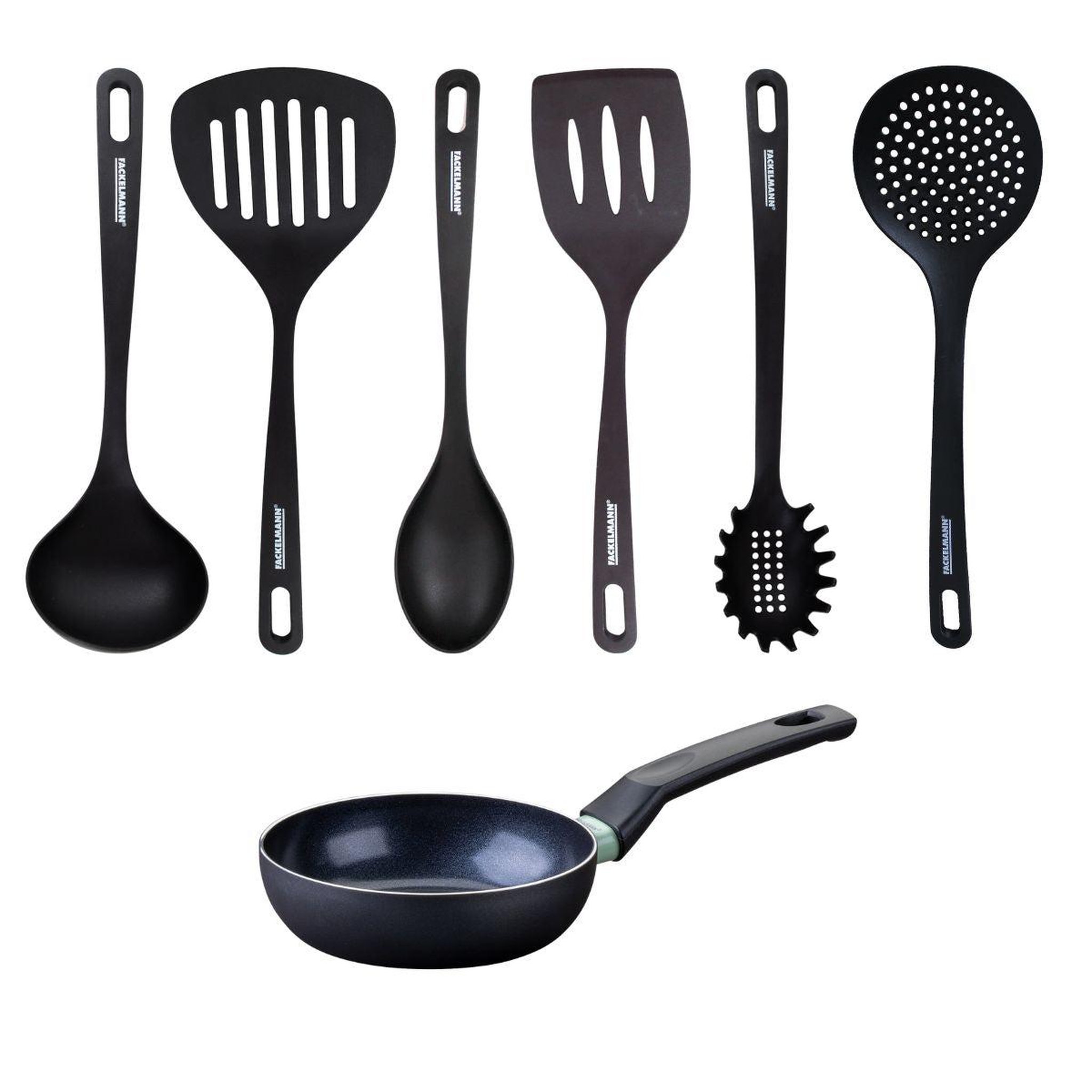 Fackelmann Set poêle antiadhésive céramique 16 cm et 6 ustensiles fackelmann brandao