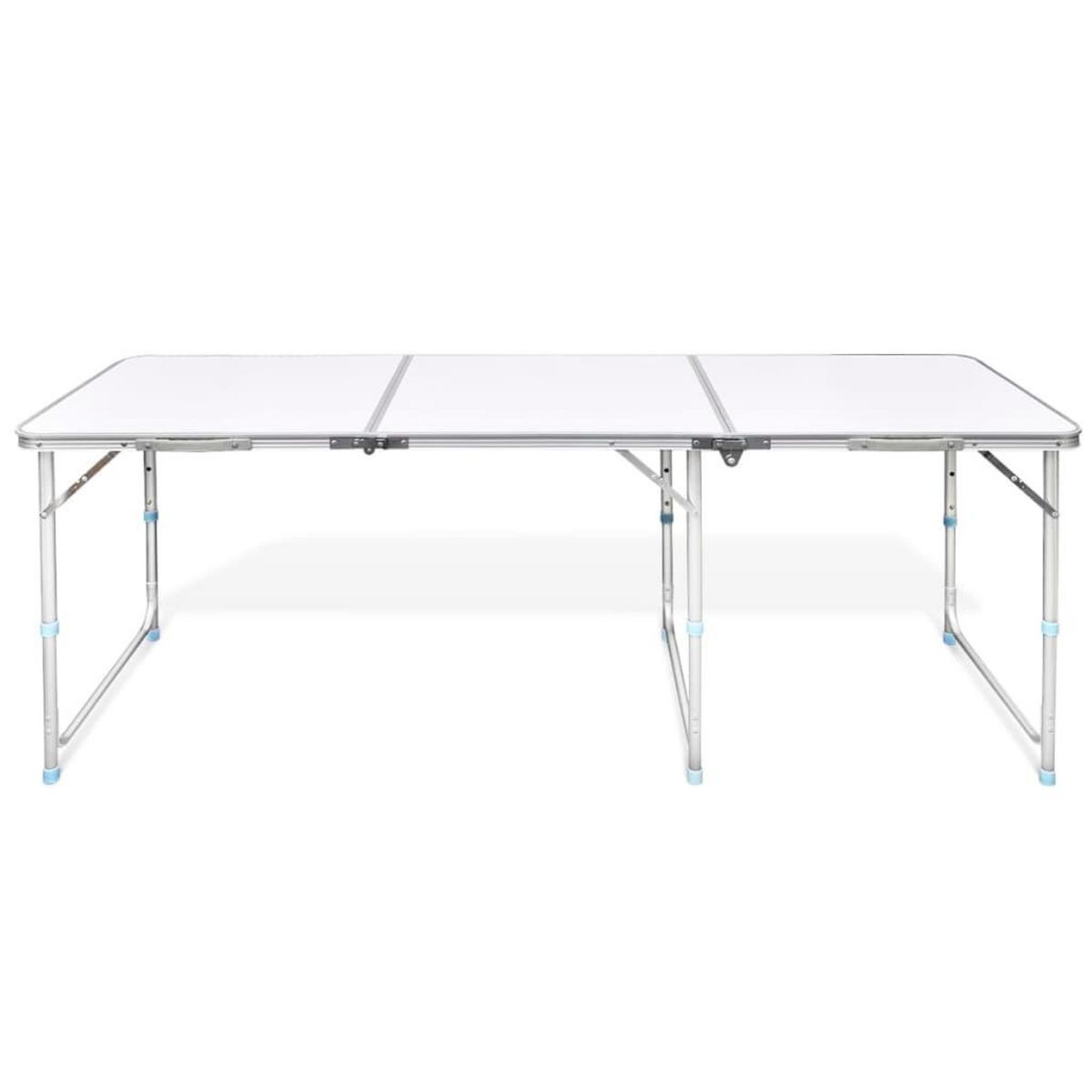VIDAXL Table pliante de camping en aluminium avec hauteur ajustable