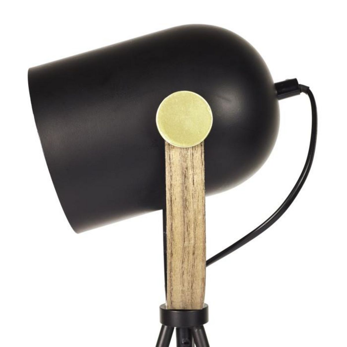 Paris Prix Lampe à Poser en Métal  Bistrot  46cm Noir