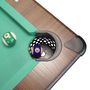 Voir la diapositive 6 : PLAY4FUN Billard Américain HARMONY 6Ft - 206,5 x 116,5 x 80 cm avec accessoires et plateau dînatoire - Couleur Chêne