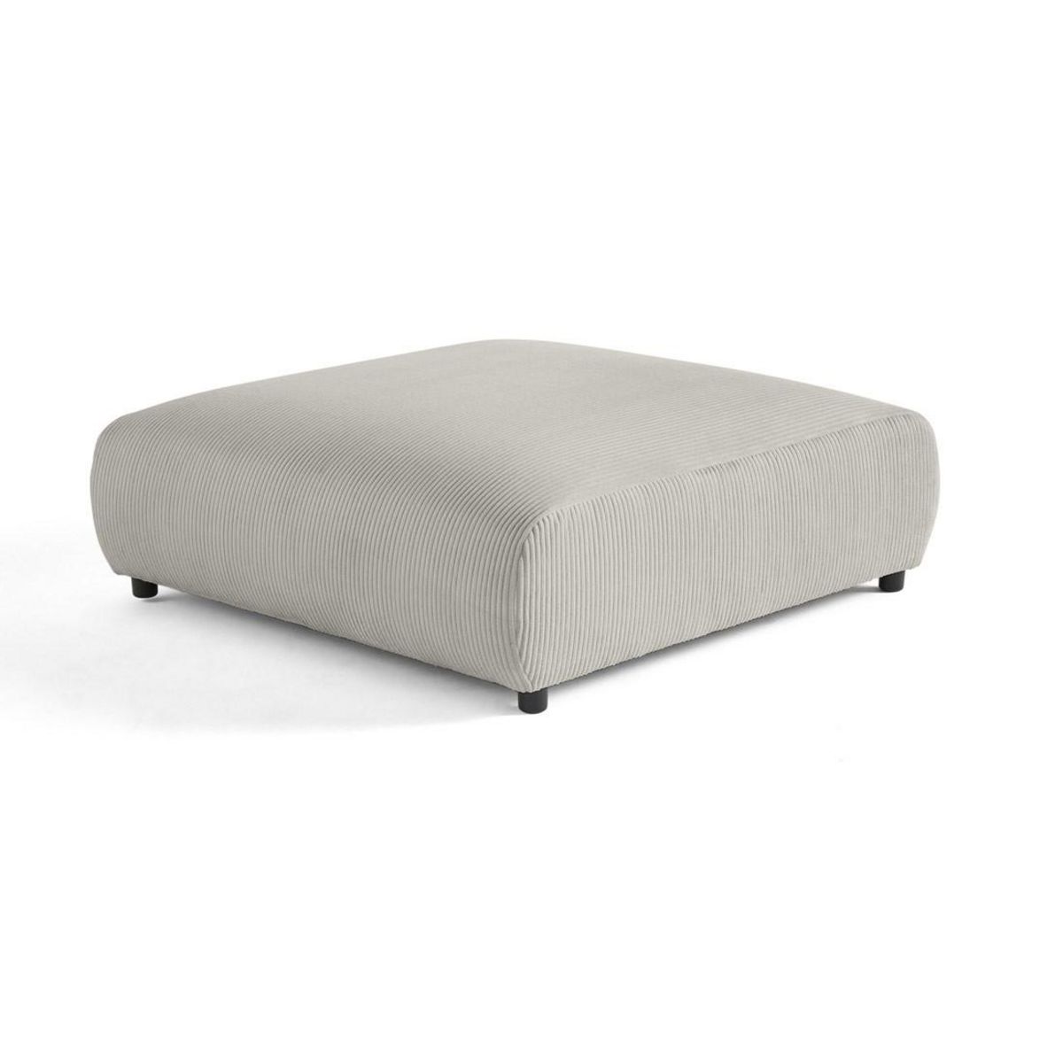 LISA DESIGN Garance - grand pouf modulable - en velours côtelé