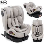 BEBELISSIMO Bebelissimo - Siège auto Isofix - pivontant 360 ° - 40-150 cm -  0-36kg- i- Evol - beige