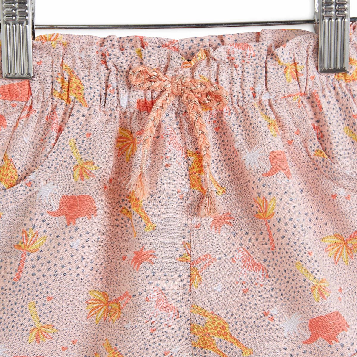 INEXTENSO Short viscose éléphants bébé fille