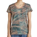 G-Star Raw T shirt  Femme All Over Print D21210. Coloris disponibles : Orange