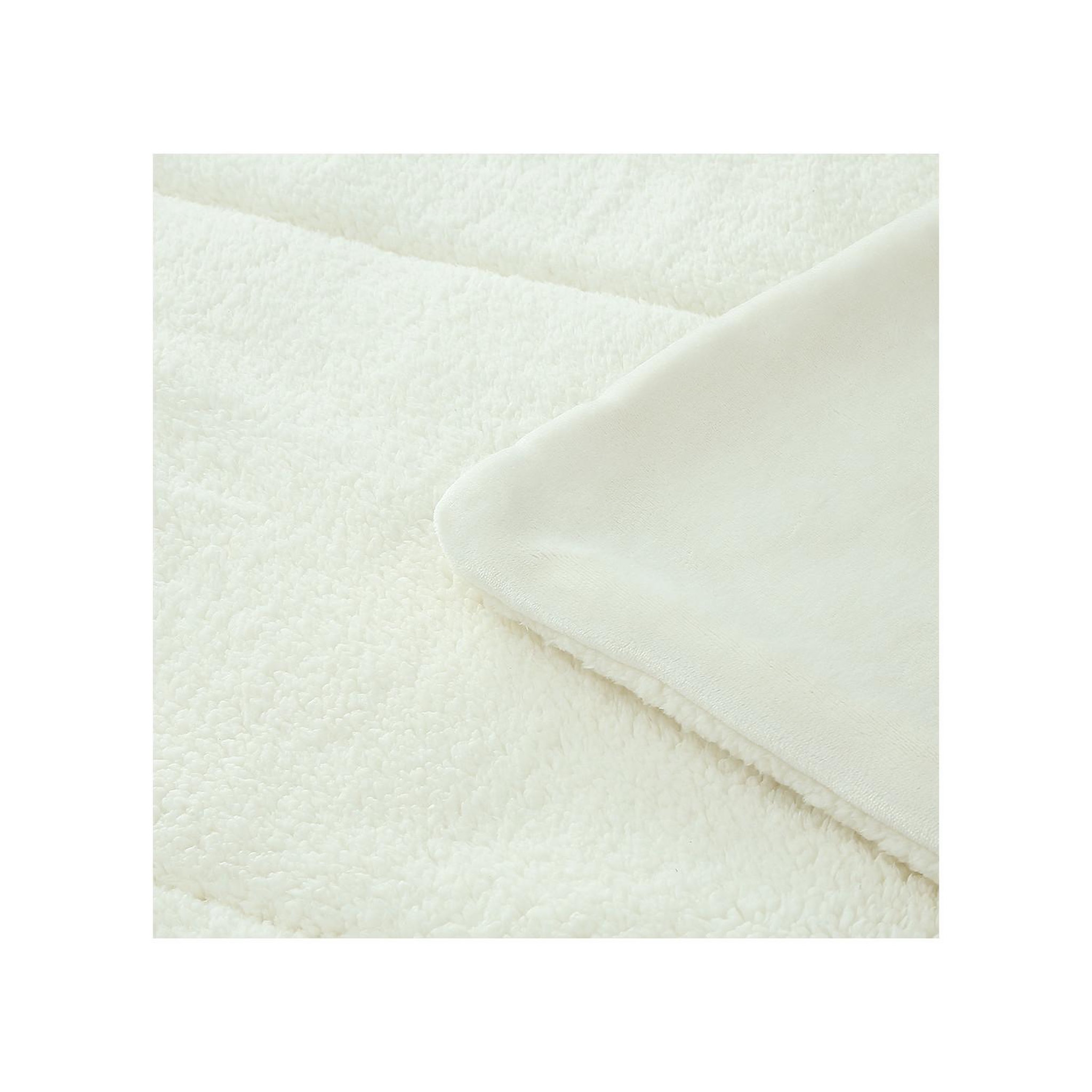 Voir la diapositive 4 : SOLEIL D'OCRE Couette polaire microfibre doublé sherpa bicolore, par soleil d'ocre
