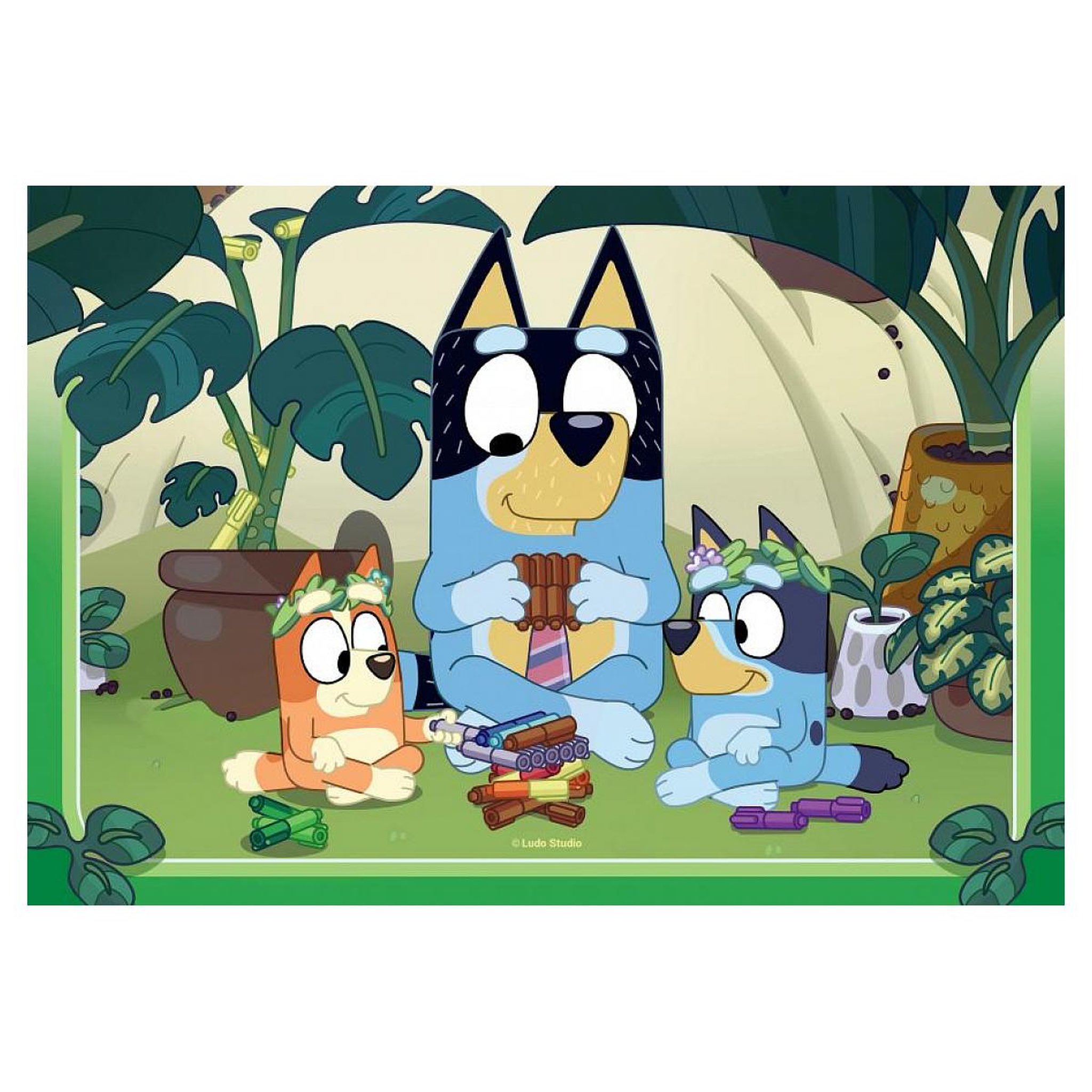 Voir la diapositive 2 : RAVENSBURGER Puzzles 2x24 p - c est parti avec bluey !