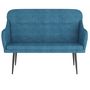 Voir la diapositive 3 : VIDAXL Banc Bleu 110x76x80 cm Velours