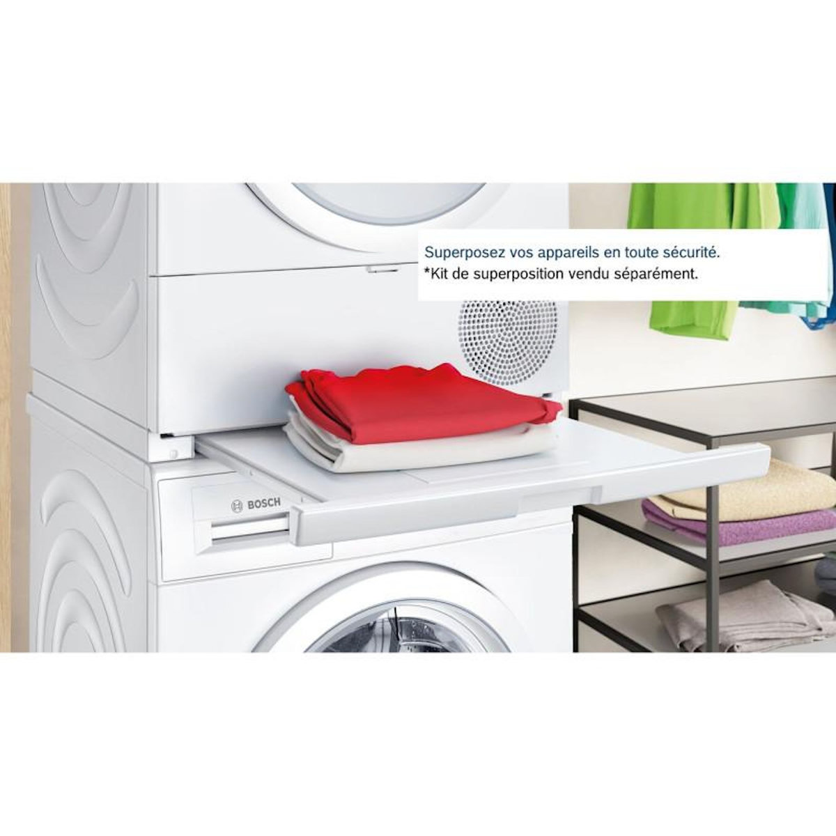 BOSCH Sèche-linge pompe à chaleur – Bosch WQG245DSFR