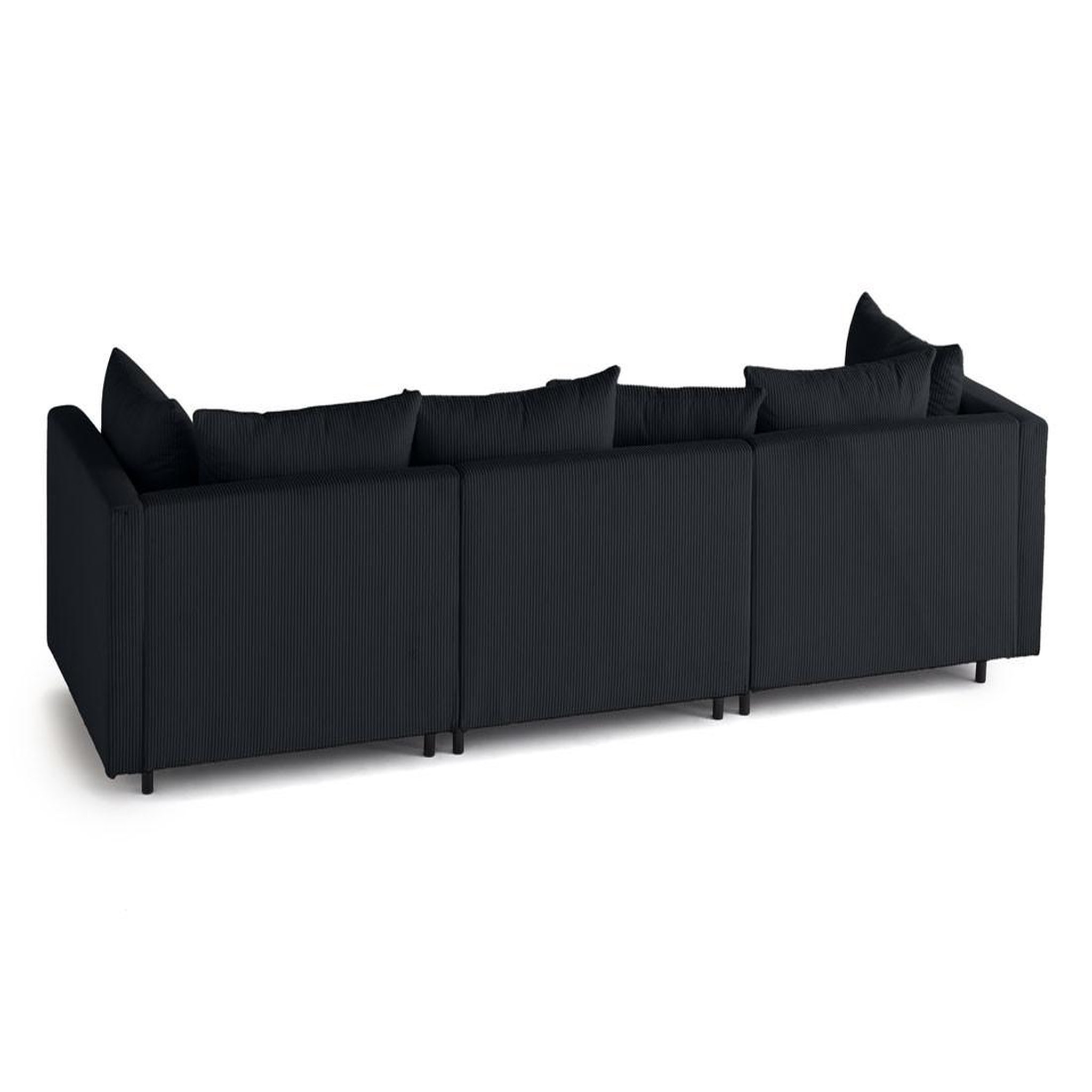 Voir la diapositive 4 : LISA DESIGN Edinburg - canapé modulable 3 places - velours côtelé