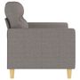 Voir la diapositive 4 : VIDAXL Canape a 2 places Taupe 120 cm Tissu