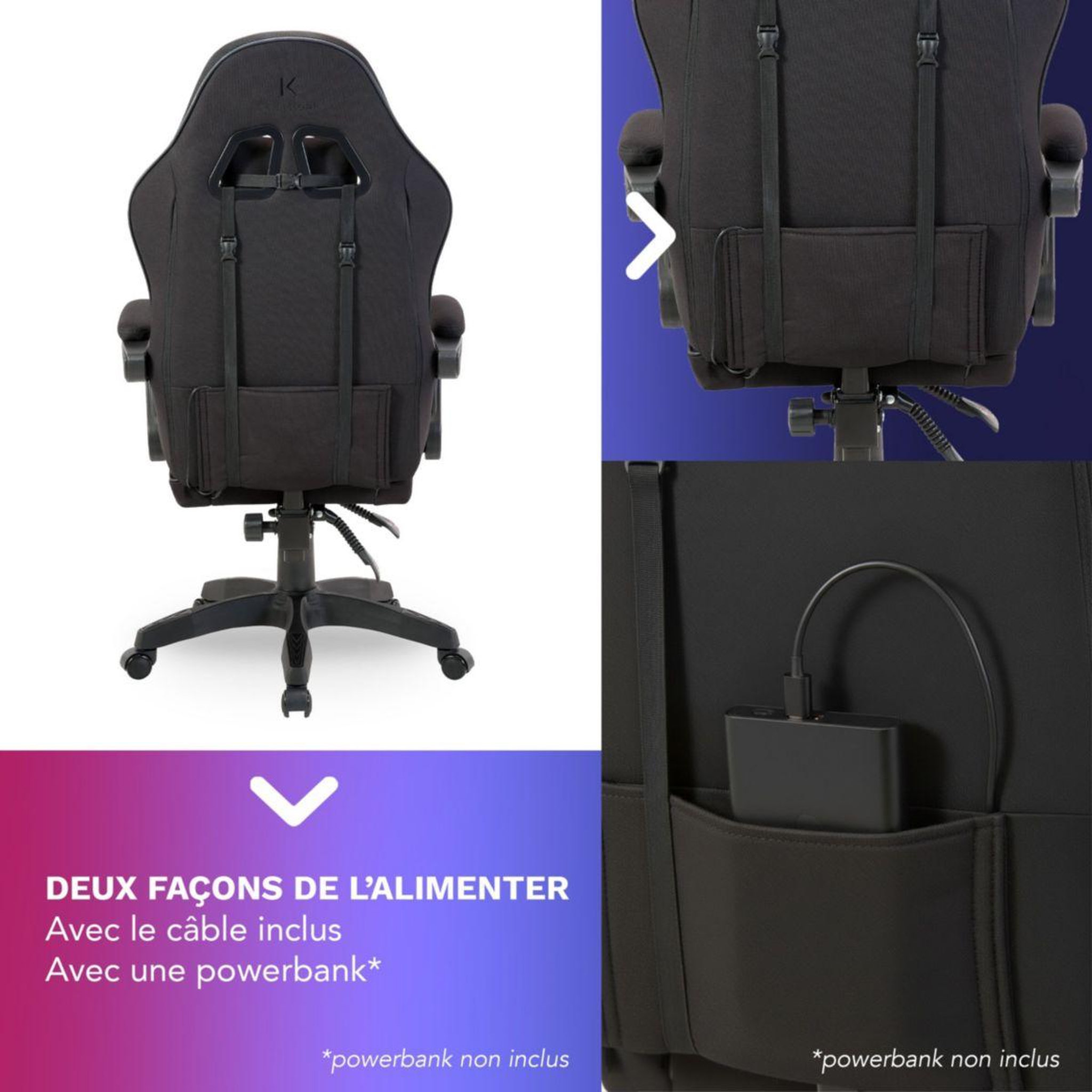Voir la diapositive 4 : SKILLKORP Chaise gaming c5l access