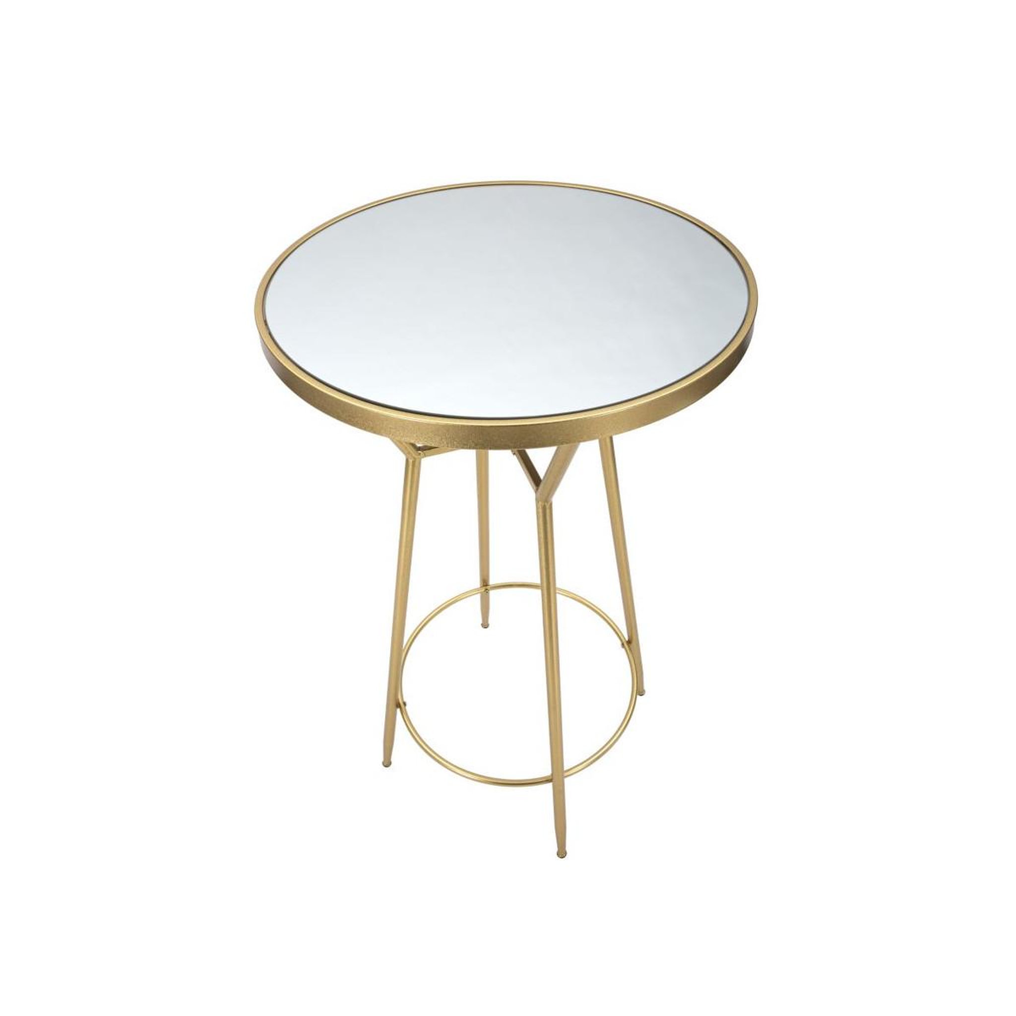 Voir la diapositive 3 : Paris Prix Table de bar miroir  circle  105cm or