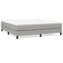 Voir la diapositive 2 : VIDAXL Sommier a lattes de lit avec matelas Gris clair 180x200cm Tissu