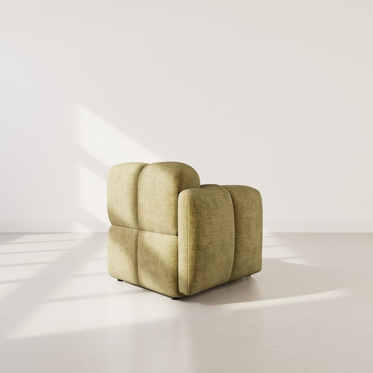 LISA DESIGN Grace - module d'assise gauche en velours texturé