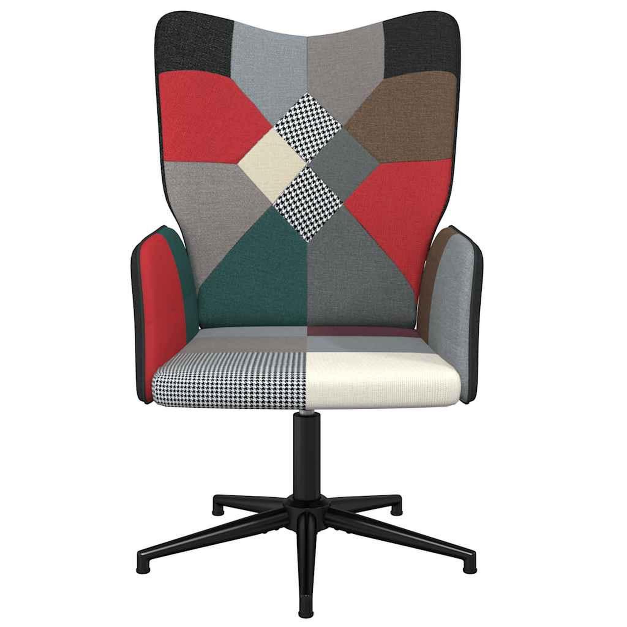 Voir la diapositive 3 : VIDAXL Chaise de relaxation Patchwork Tissu