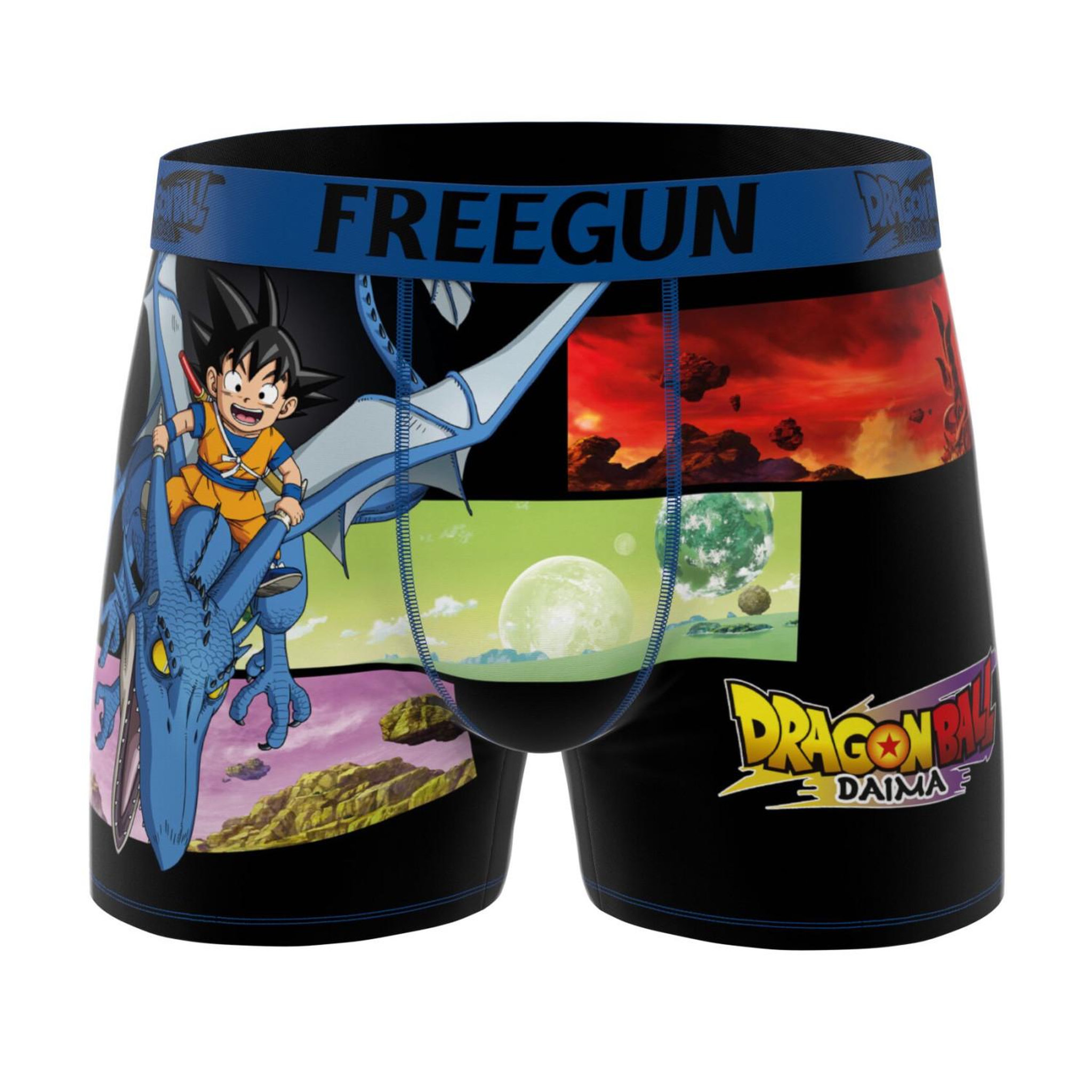 Voir la diapositive 4 : FREEGUN Lot de 3 boxers junior dragon ball daima