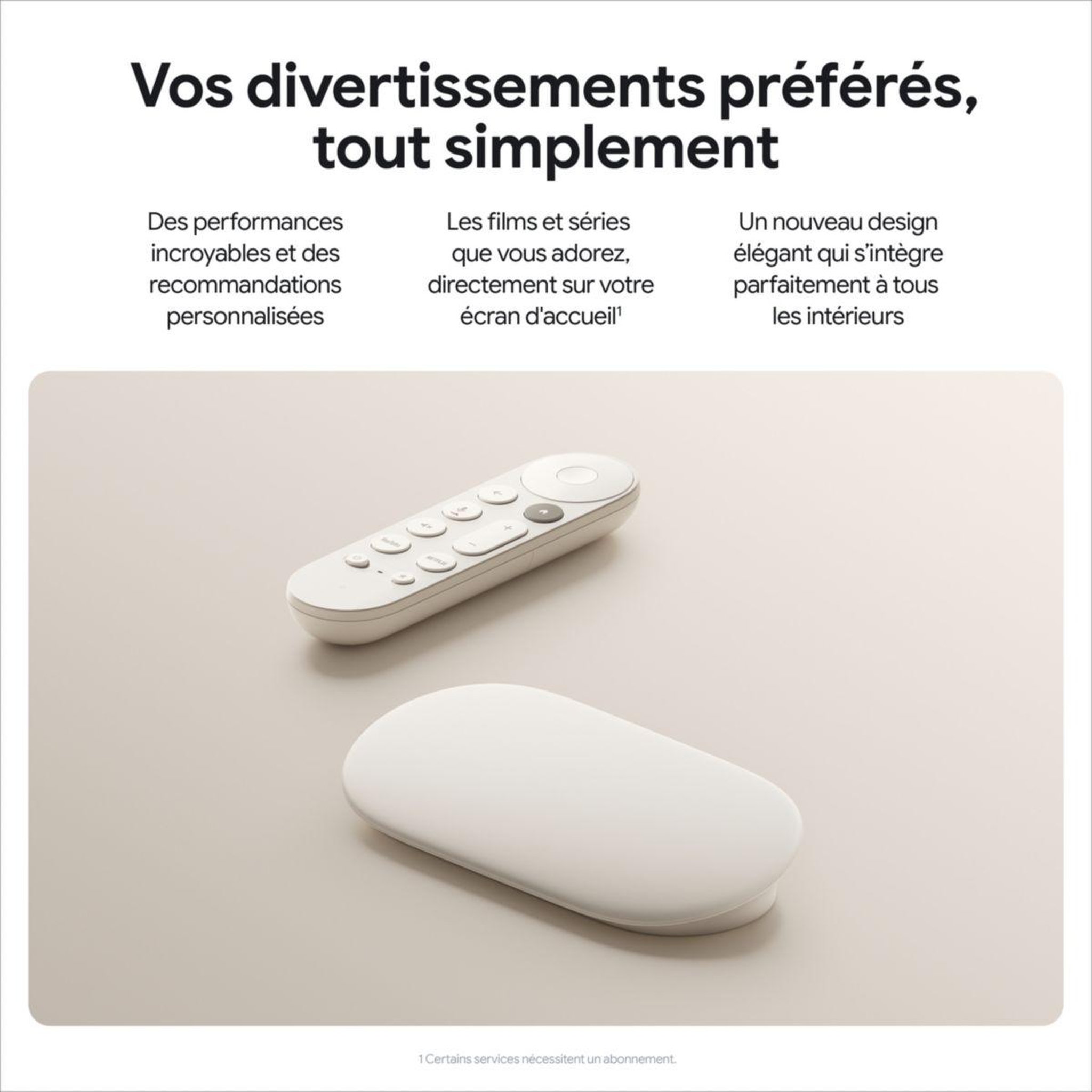 Voir la diapositive 5 : GOOGLE Passerelle multimédia TV Streamer 4K