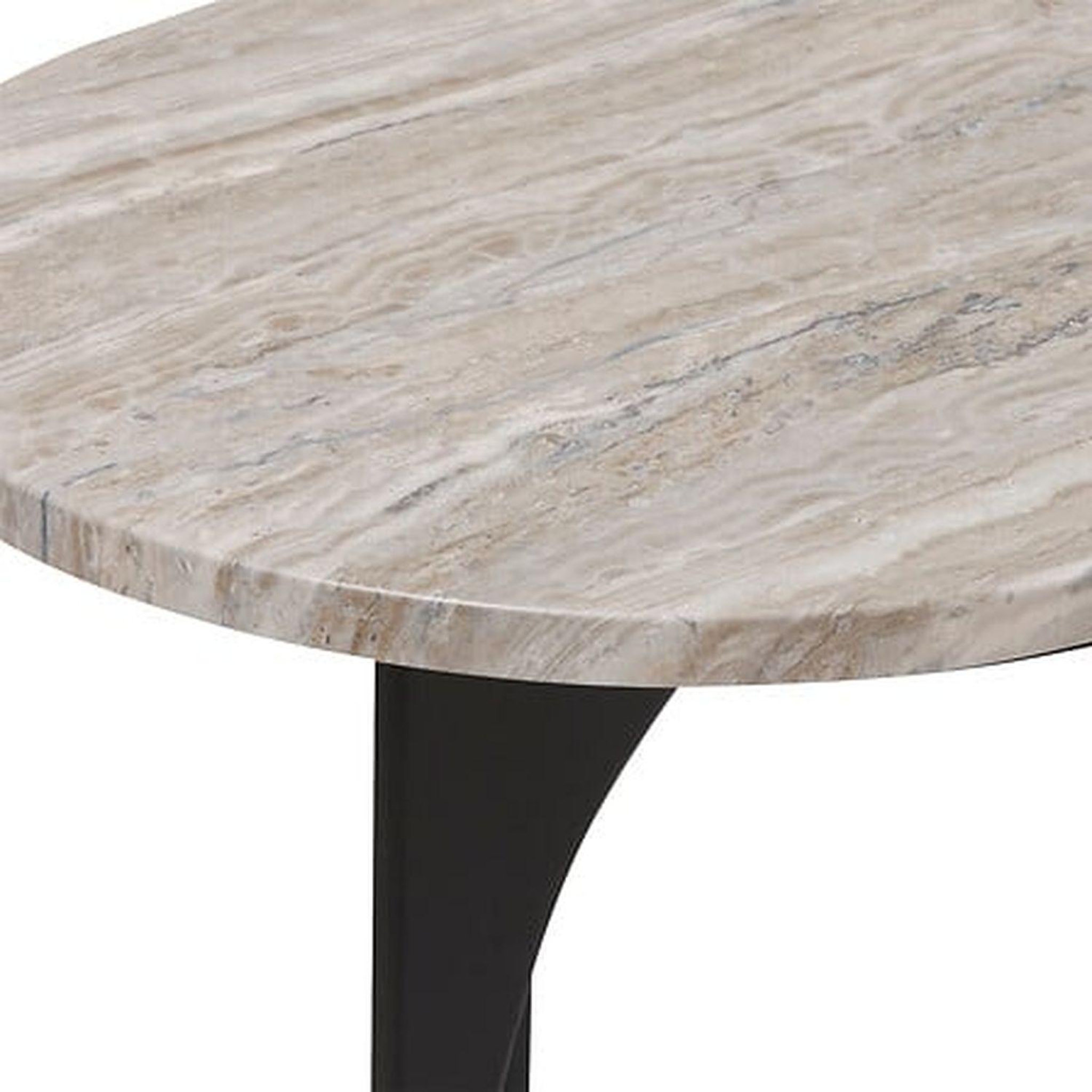 Voir la diapositive 3 : ATMOSPHERA Console design effet marbre tusco - noir