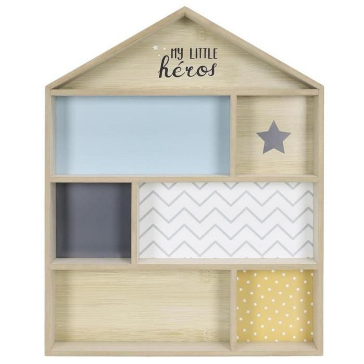 Paris Prix Étagère Déco pour Enfant  Maison  50cm Bleu