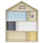 Paris Prix Étagère Déco pour Enfant  Maison  50cm Bleu