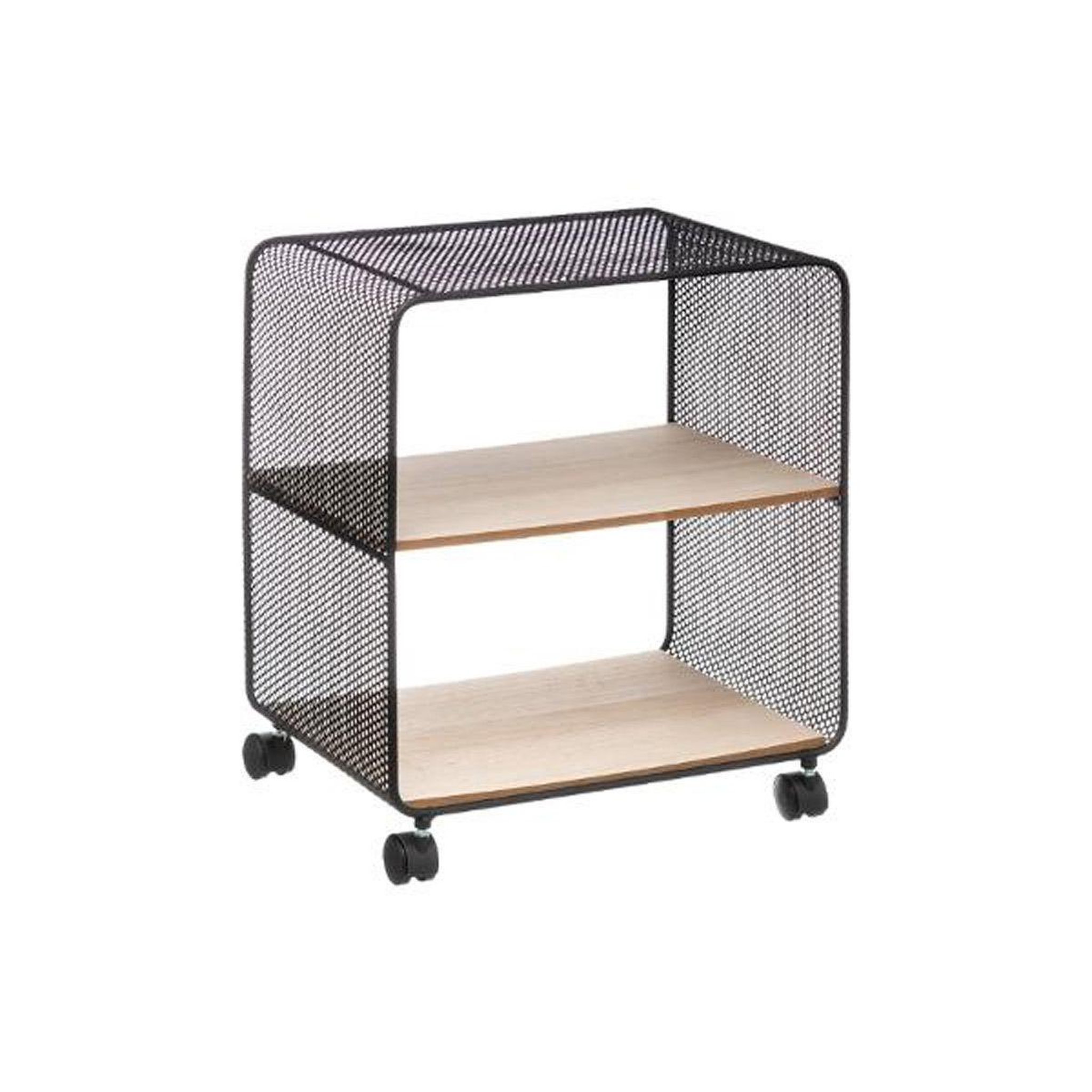 FIVE Étagère 2 Niveaux sur Roulettes  Brio  51cm Noir
