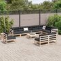 Voir la diapositive 3 : VIDAXL Salon de jardin 11 pcs bois de pin massif