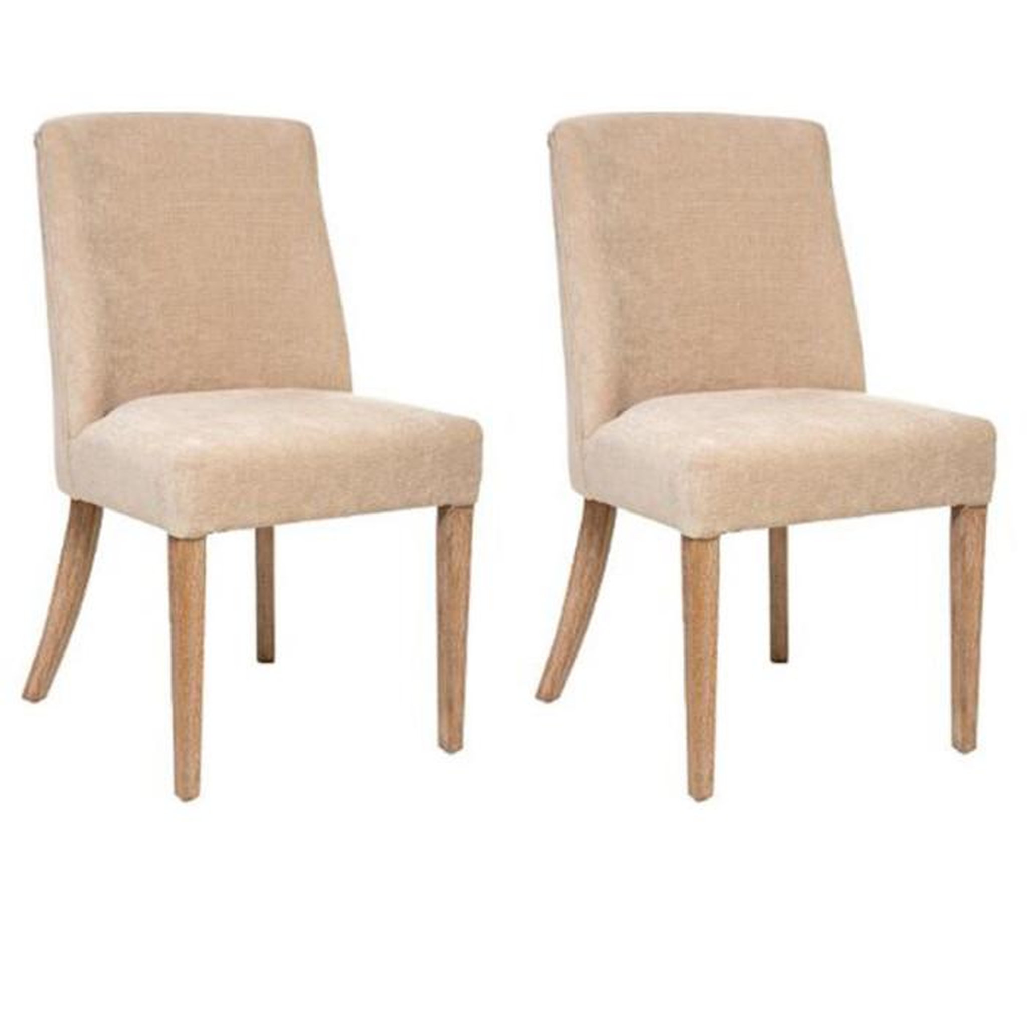 Voir la diapositive 1 : ATMOSPHERA Lot de 2 Chaises Design  Livia  89cm Beige Lin