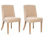 Voir la diapositive 1 : ATMOSPHERA Lot de 2 Chaises Design  Livia  89cm Beige Lin