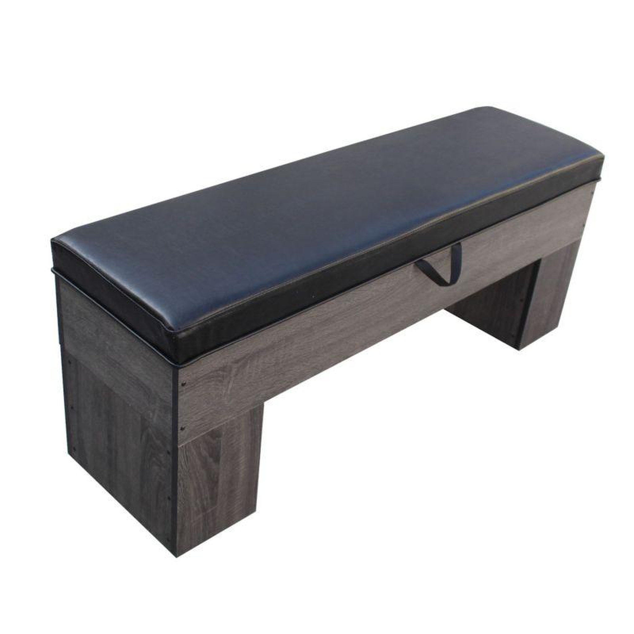 Voir la diapositive 1 : SOKKER Banc Bois avec rangement 113 x 32 cm avec coussin - Deluxe