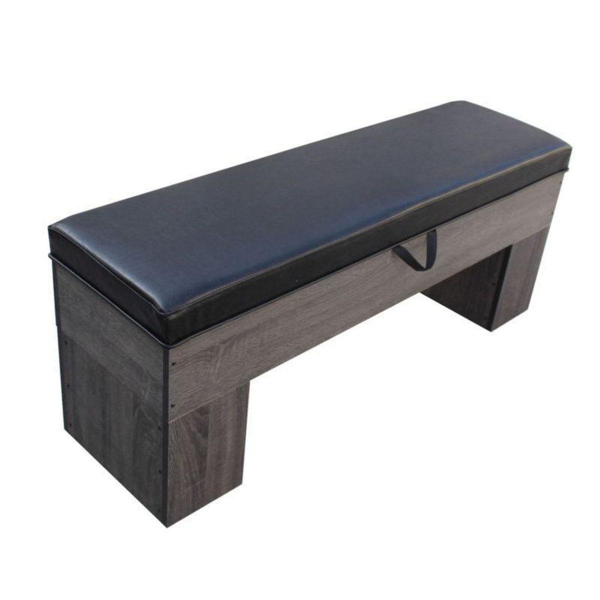 SOKKER Banc Bois avec rangement 113 x 32 cm avec coussin - Deluxe