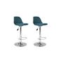 Voir la diapositive 2 : Lot de 2 tabourets de bar ajustables en hauteur RAPH