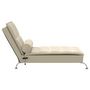 Voir la diapositive 5 : VIDAXL Chaise longue de massage avec traversin creme tissu