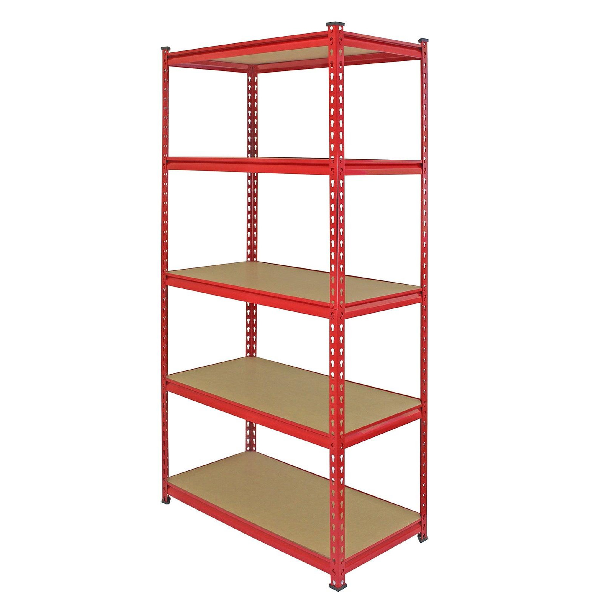 Voir la diapositive 3 : MONSTER RACKING 1 rayonnage z-rax en acier rouge 90cm x 45cm x 183cm