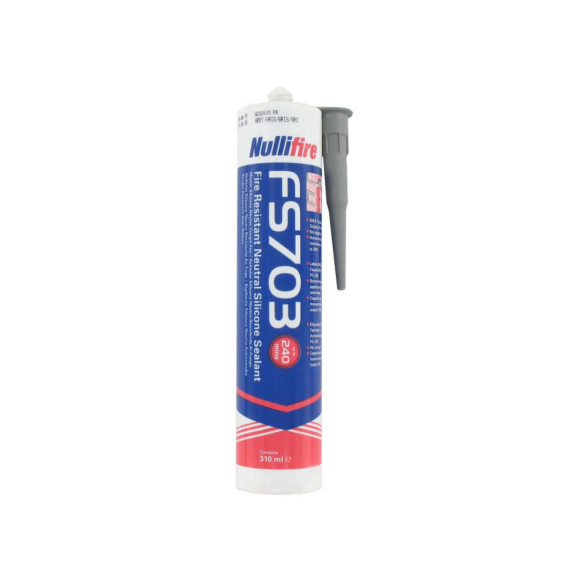  Mastic coupe feu FS703 NULLIFIRE gris 310ml