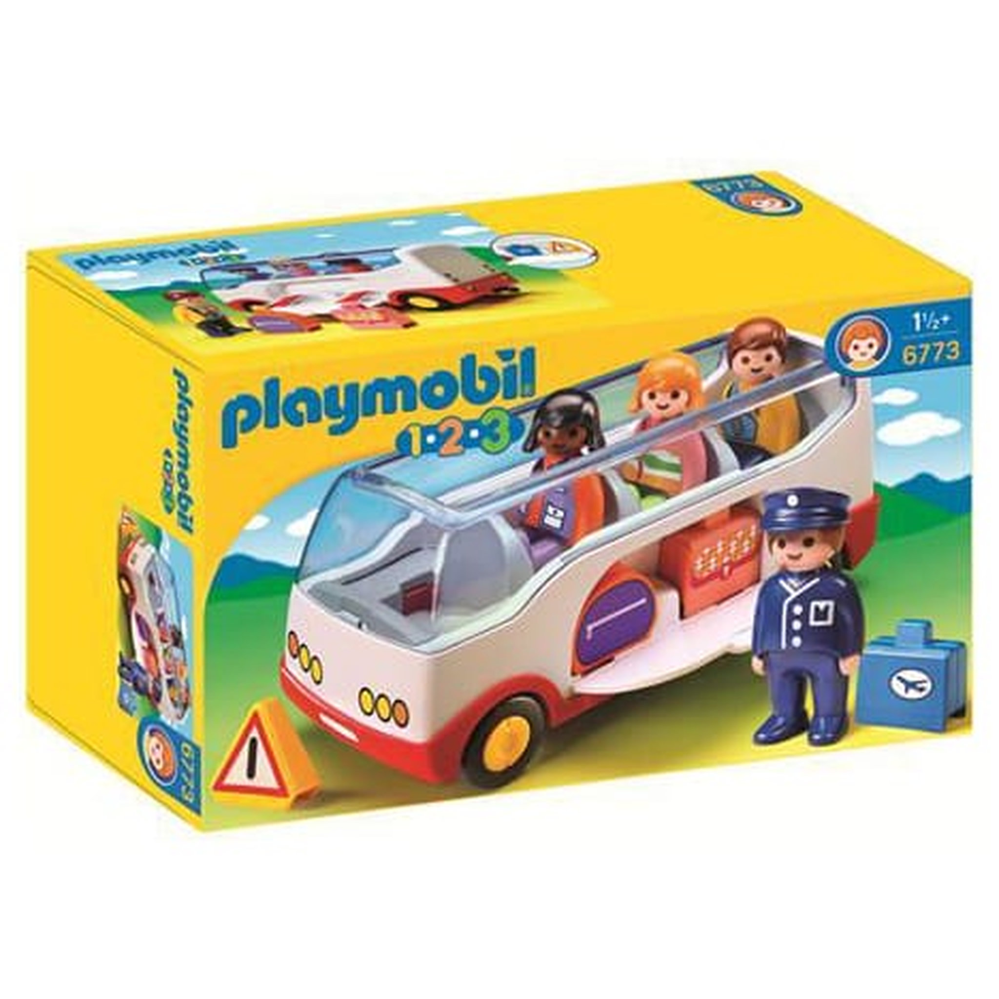 Voir la diapositive 1 : PLAYMOBIL 6773 - 1.2.3 - Autocar de voyage