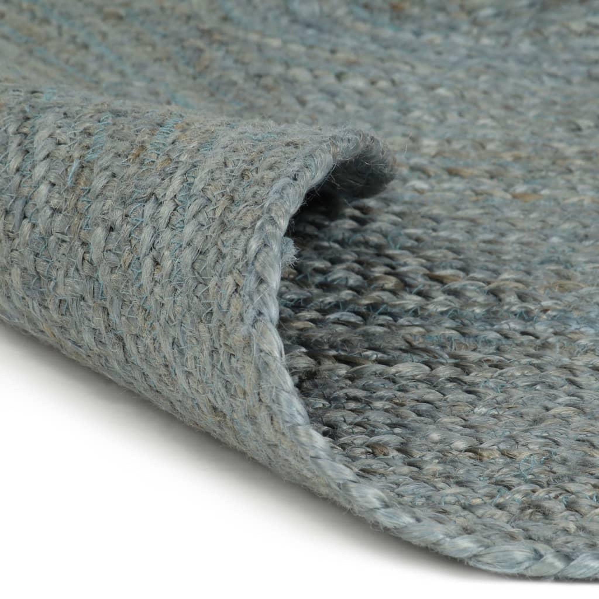 Voir la diapositive 2 : VIDAXL Tapis fait a la main Jute Rond 240 cm Vert olive
