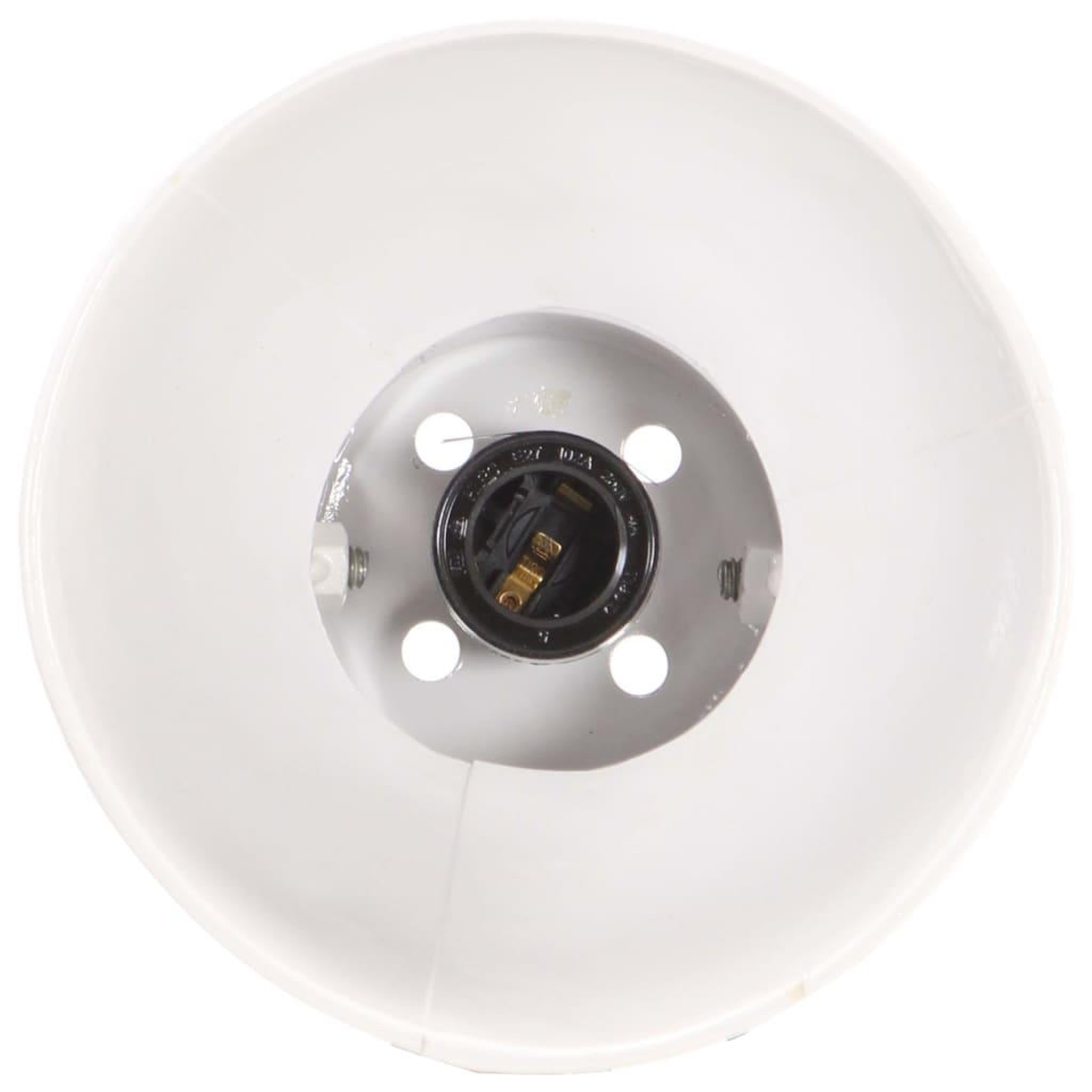 Voir la diapositive 5 : VIDAXL Lampe de bureau industrielle Blanc Rond 58x18x90 cm E27