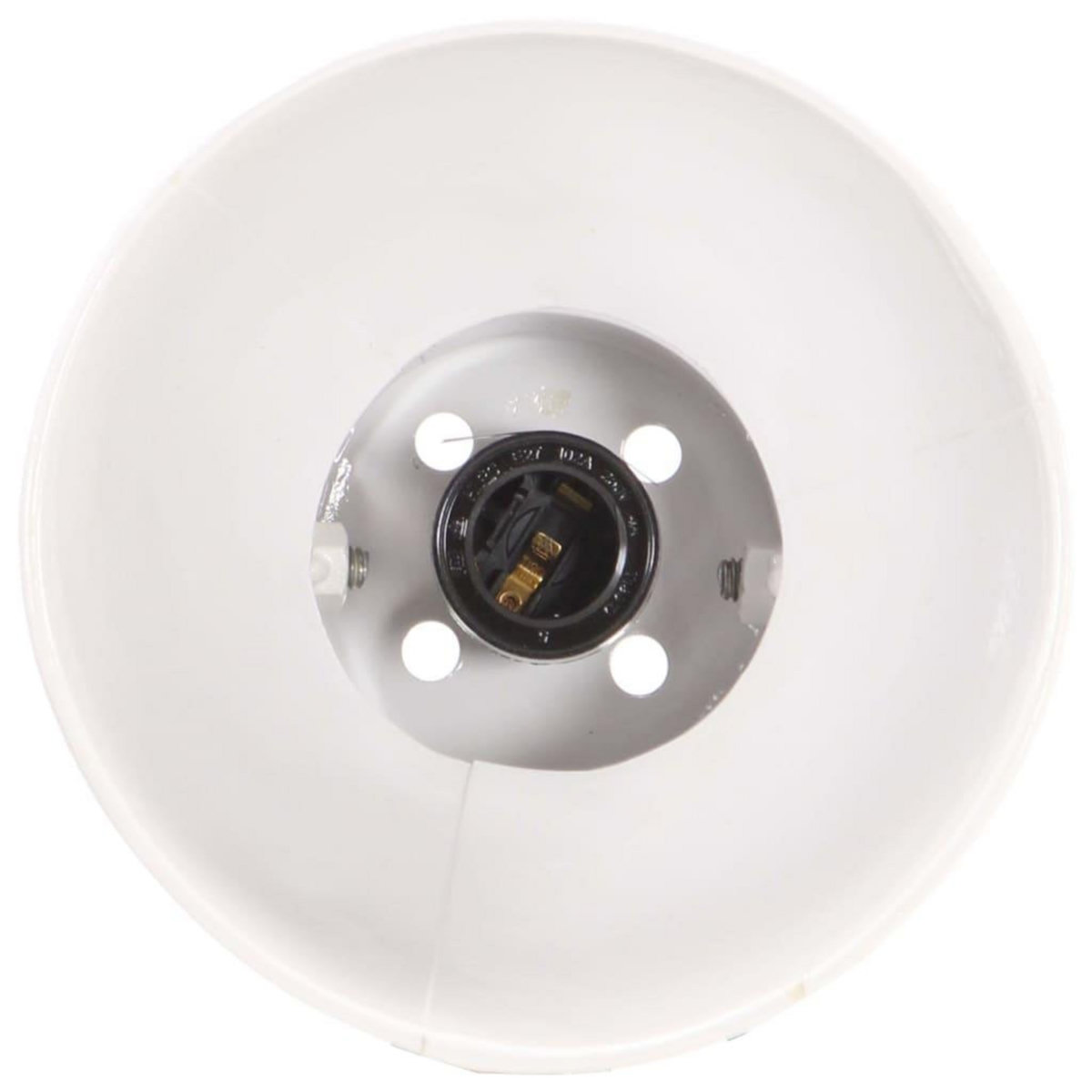 VIDAXL Lampe de bureau industrielle Blanc Rond 58x18x90 cm E27