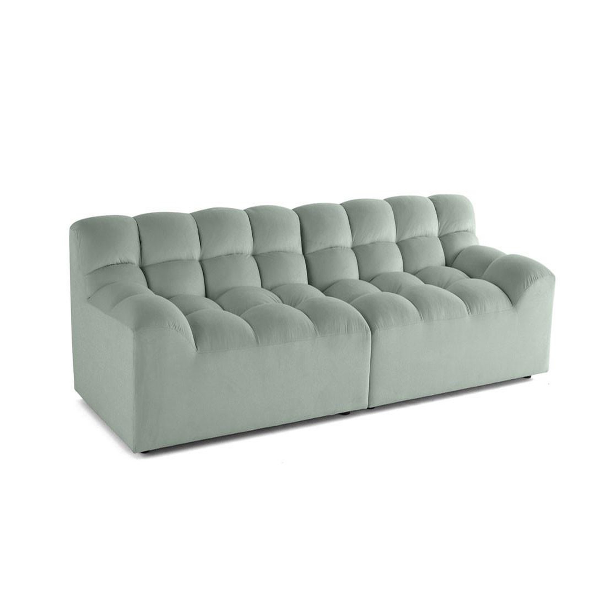Voir la diapositive 5 : LISA DESIGN Napoli - canapé droit 4 places - en velours