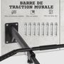 Voir la diapositive 6 : HOMCOM Barre de traction barre de Fitness fixation murale support sac de frappe ou sangles TRX intégré charge max. 150 Kg acier noir