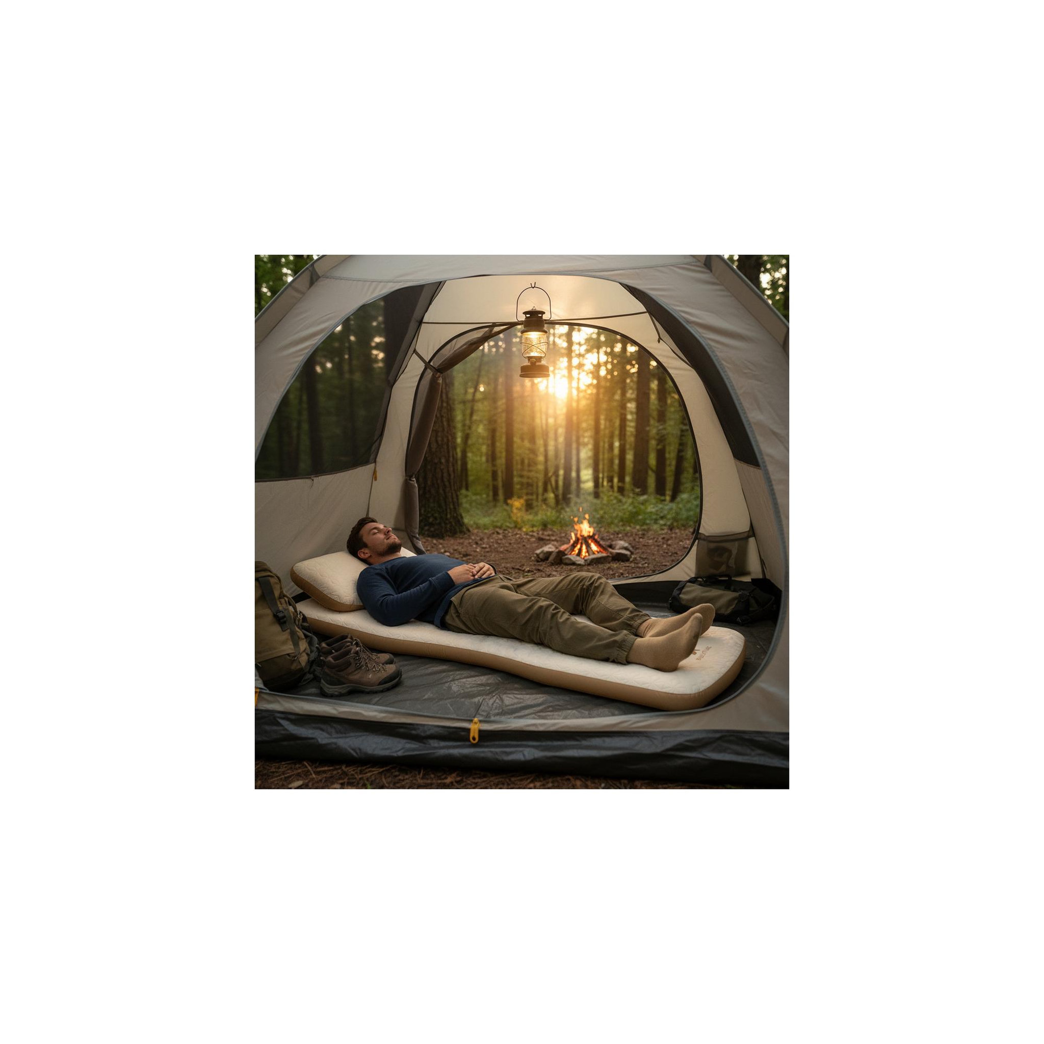 Voir la diapositive 6 : RELX TIME Matelas gonflable - relxtime - modèle queen - en dropstich - 200 x 180 cm