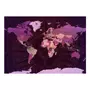 Paris Prix Papier Peint  Purple World Map 