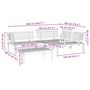 Voir la diapositive 6 : VIDAXL Salon palette de jardin 4 pcs bois d'acacia massif