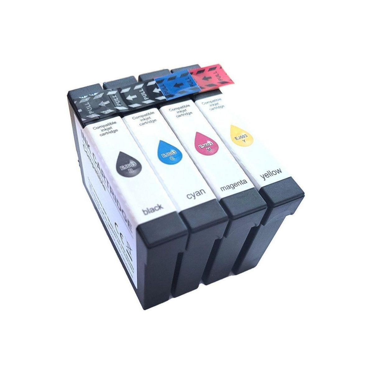 ESSENTIEL B Cartouche d'encre Pack Compatible E603 XL (Noir + 3 Couleurs Haute Capacité)