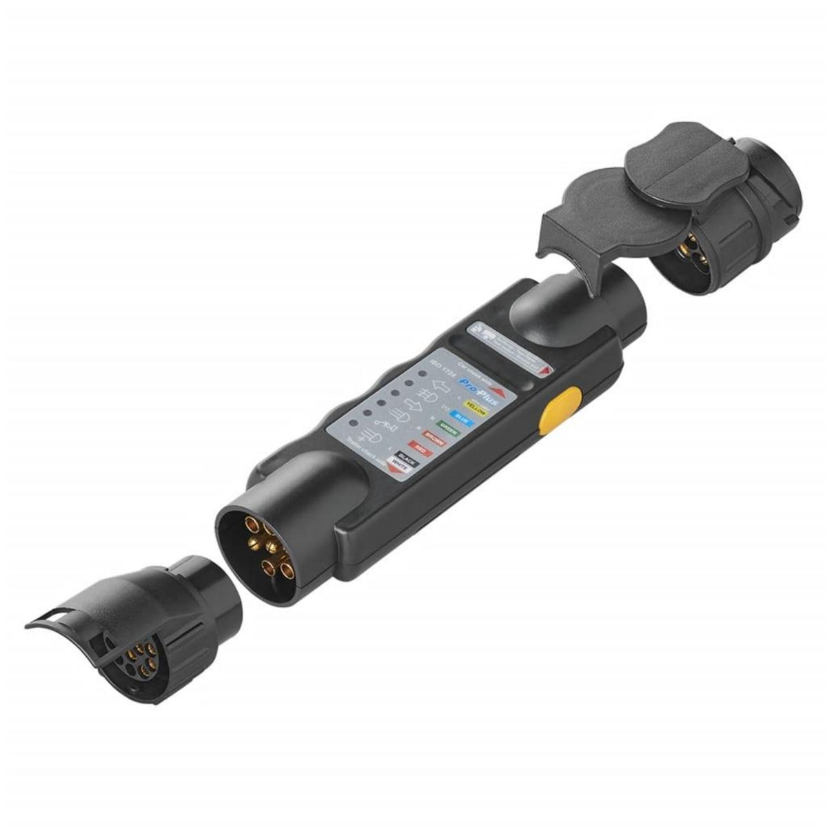 PROPLUS Fiche testeur 7-broches 12 V + 2 adaptateurs ProPlus 343524.