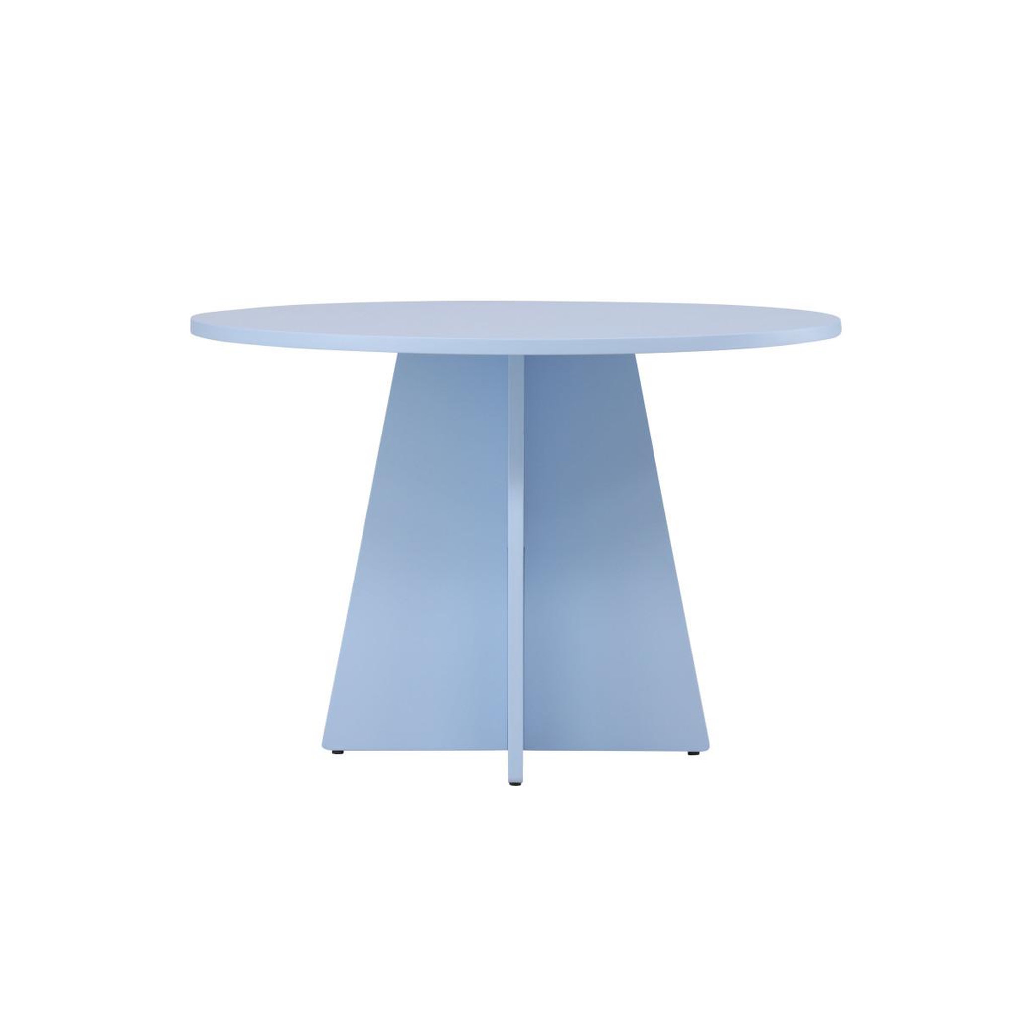Voir la diapositive 2 : Paris Prix Table à manger ronde  bootcut  110cm bleu