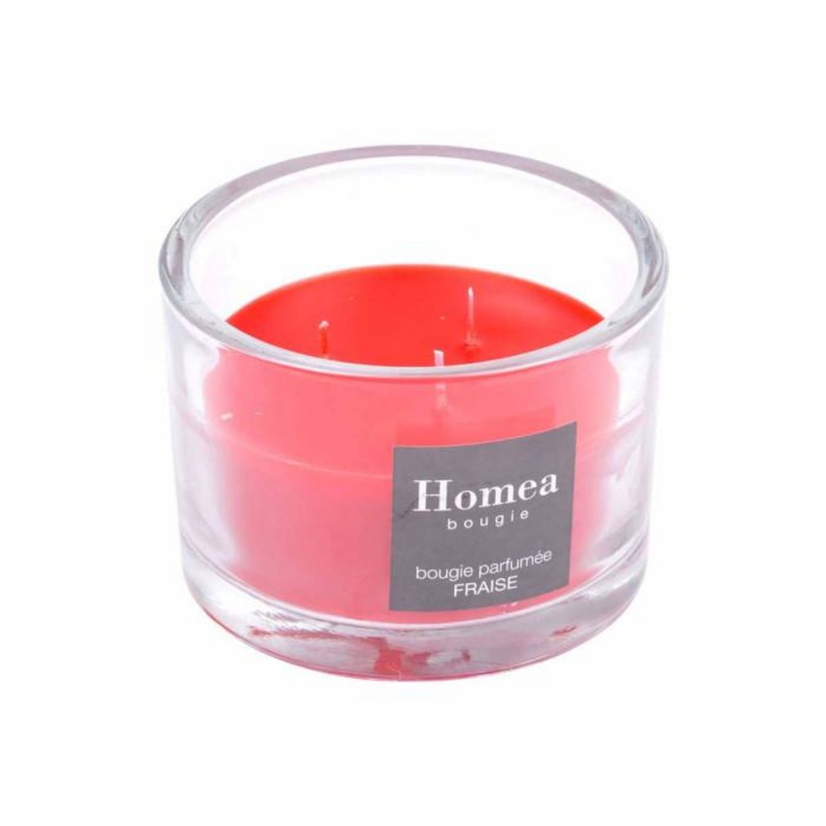 Paris Prix Bougie Verrine Parfumée  Essentiel  12cm Fraise