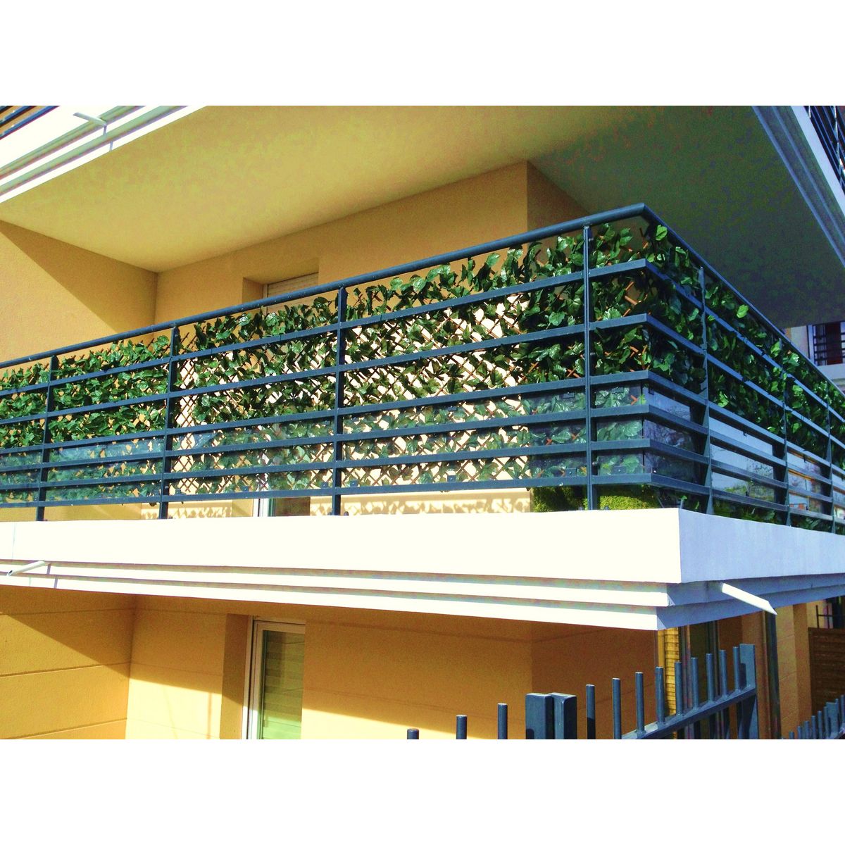 Haie de Lierre artificielle aspect naturel sur treillage extensible